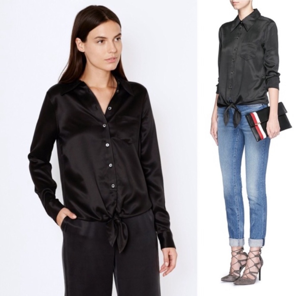 Equipment Femme Silk Black Archive Luis Top size M